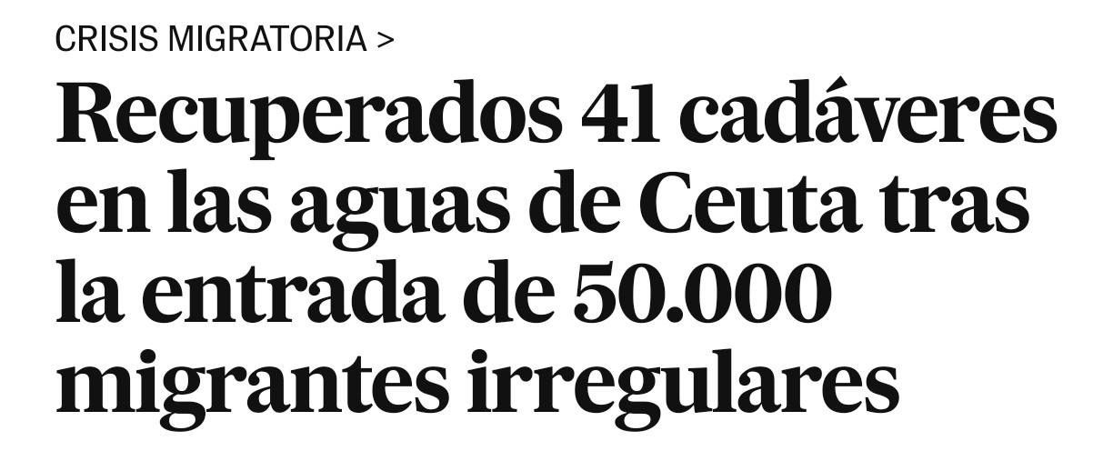 Recuperados 41 cadáveres en las aguas de Ceuta tras la entrada de 50.000 migrantes irregulares